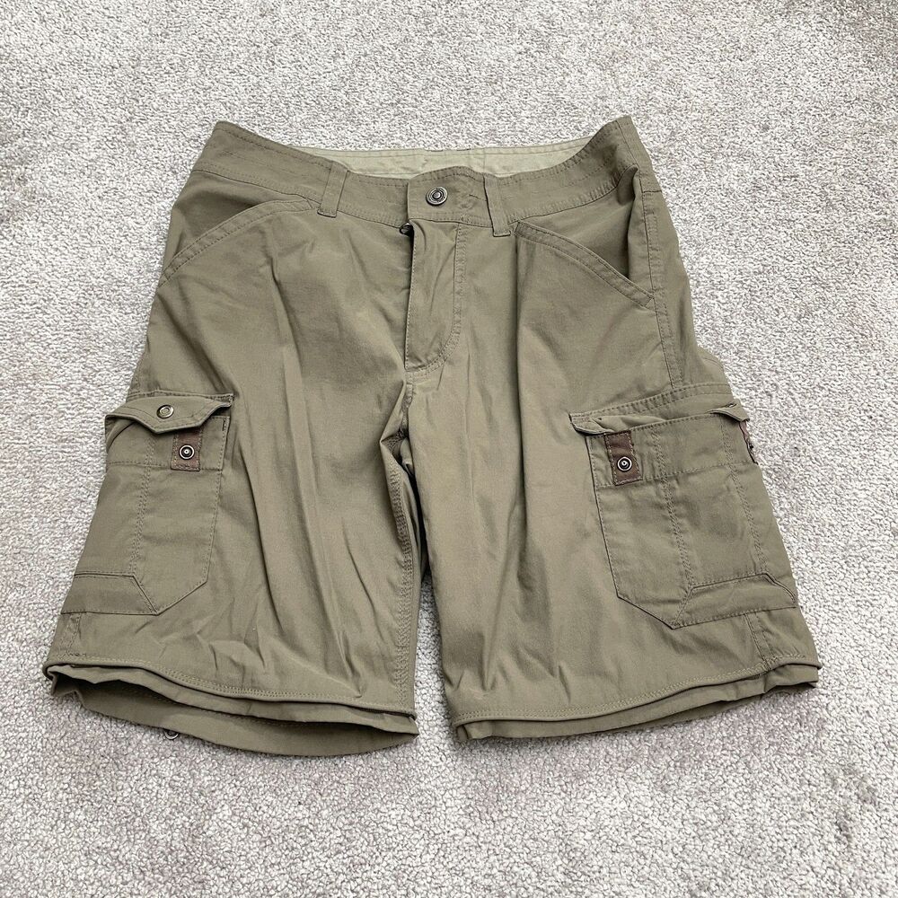 Kuhl Renegade Nylon Convertible Pants To Cargo Shorts Mens 30x32 Green Outdoor